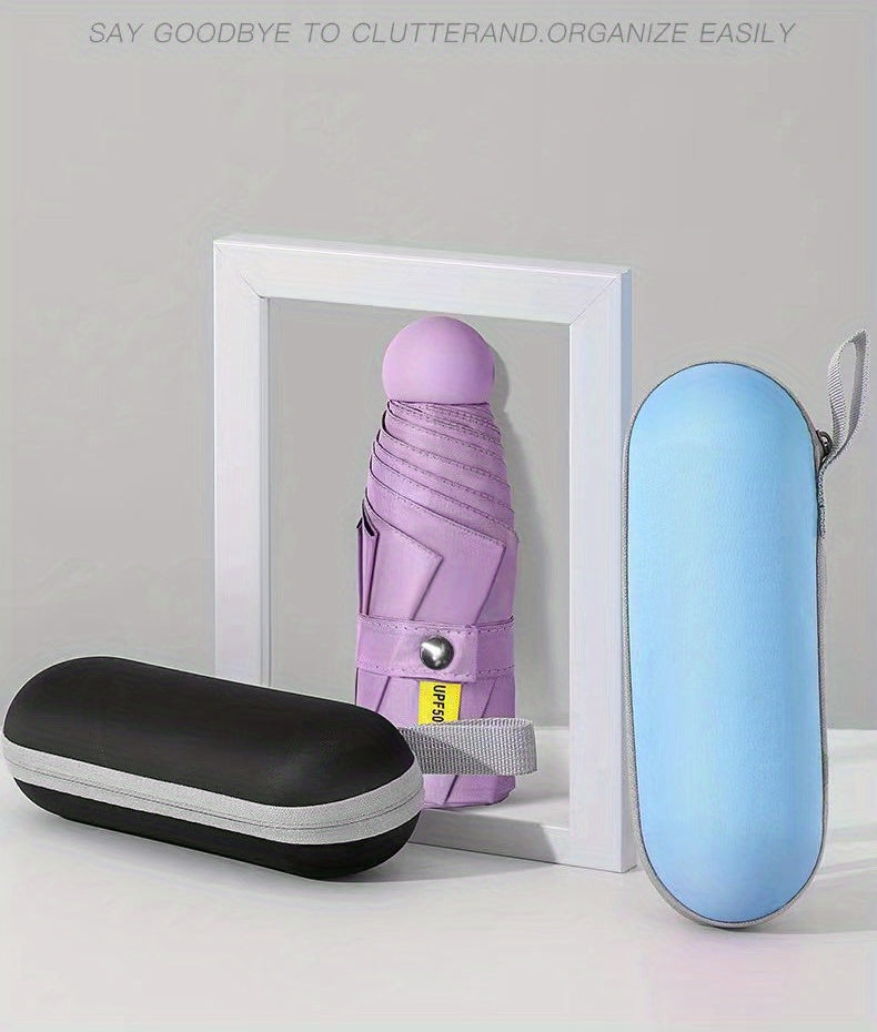 six-rib capsule umbrella, pocket umbrella