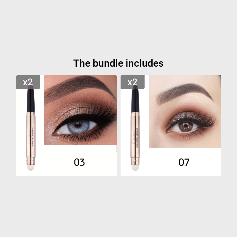 Eyeshadow Stick With Sponge Tip Glitter Creamy Eyeshadow Pencil Crayon Brightening Makeup (12 Midnight Black Matte) With Soft Waterproof Long Lasting Eyeshadow Highlighter Makeup For Music Festival