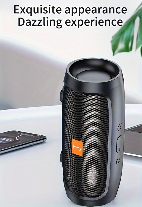 F524 Wireless Speaker Dual Channel Subwoofer Loud Surround Home Convenient Car Black