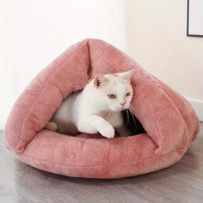 Solid Color Triangle Bed, Pet Bed, Pet Bedding