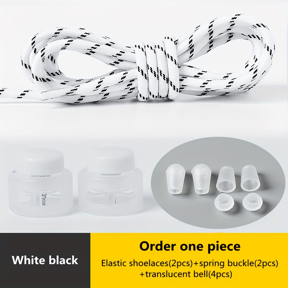 [Elastic Spandex Shoelaces] 1 Pair of Elastic Spandex Shoelaces - Universal Adult 100cm Length, Lazy Tie-Free Suitable for Sneakers
