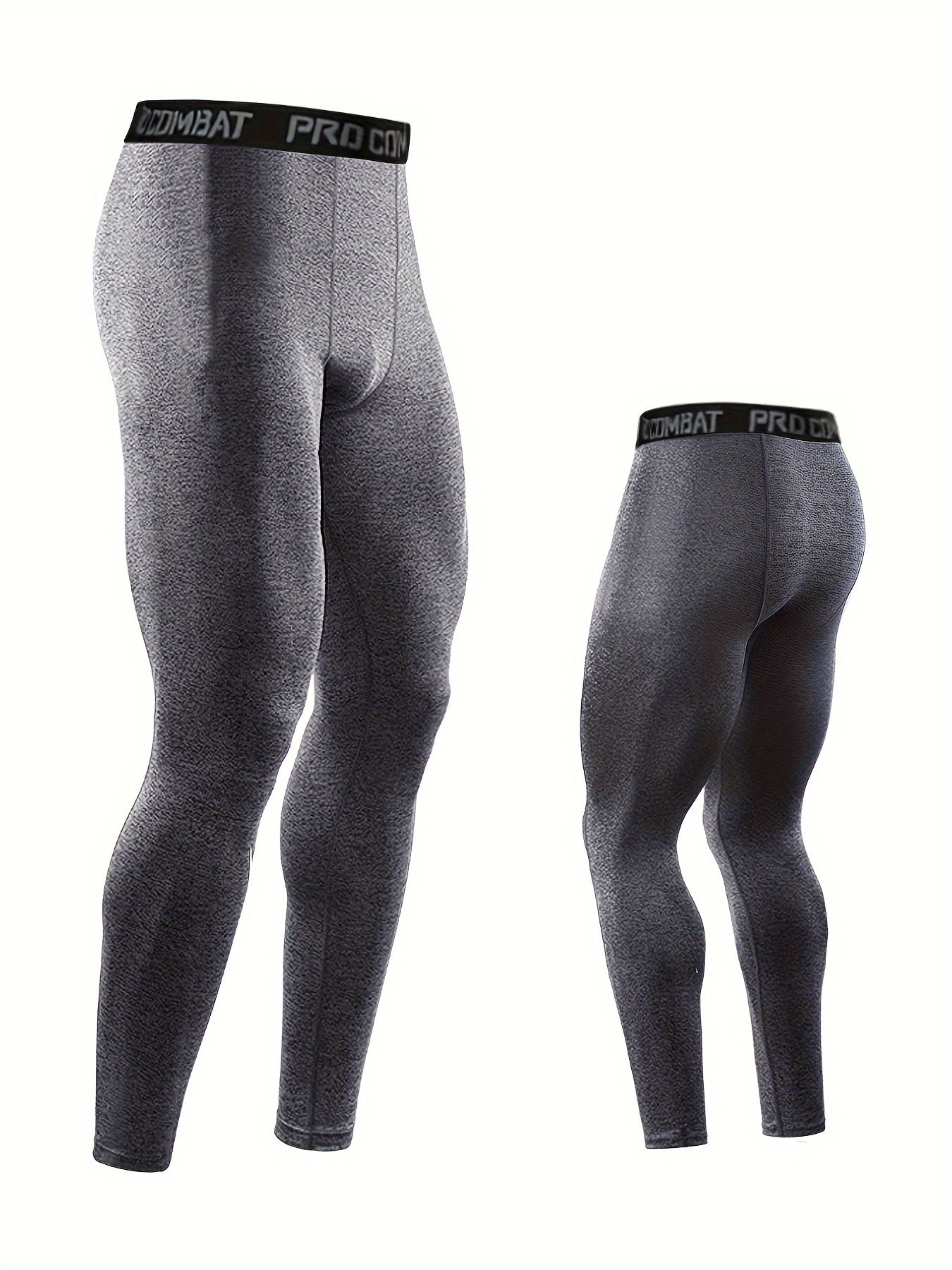 Unisex Letter Print Compression Sports Leggings, Quick Dry And Breathable Pants Ideal For Running Yoga And Outdoors Sports Wear