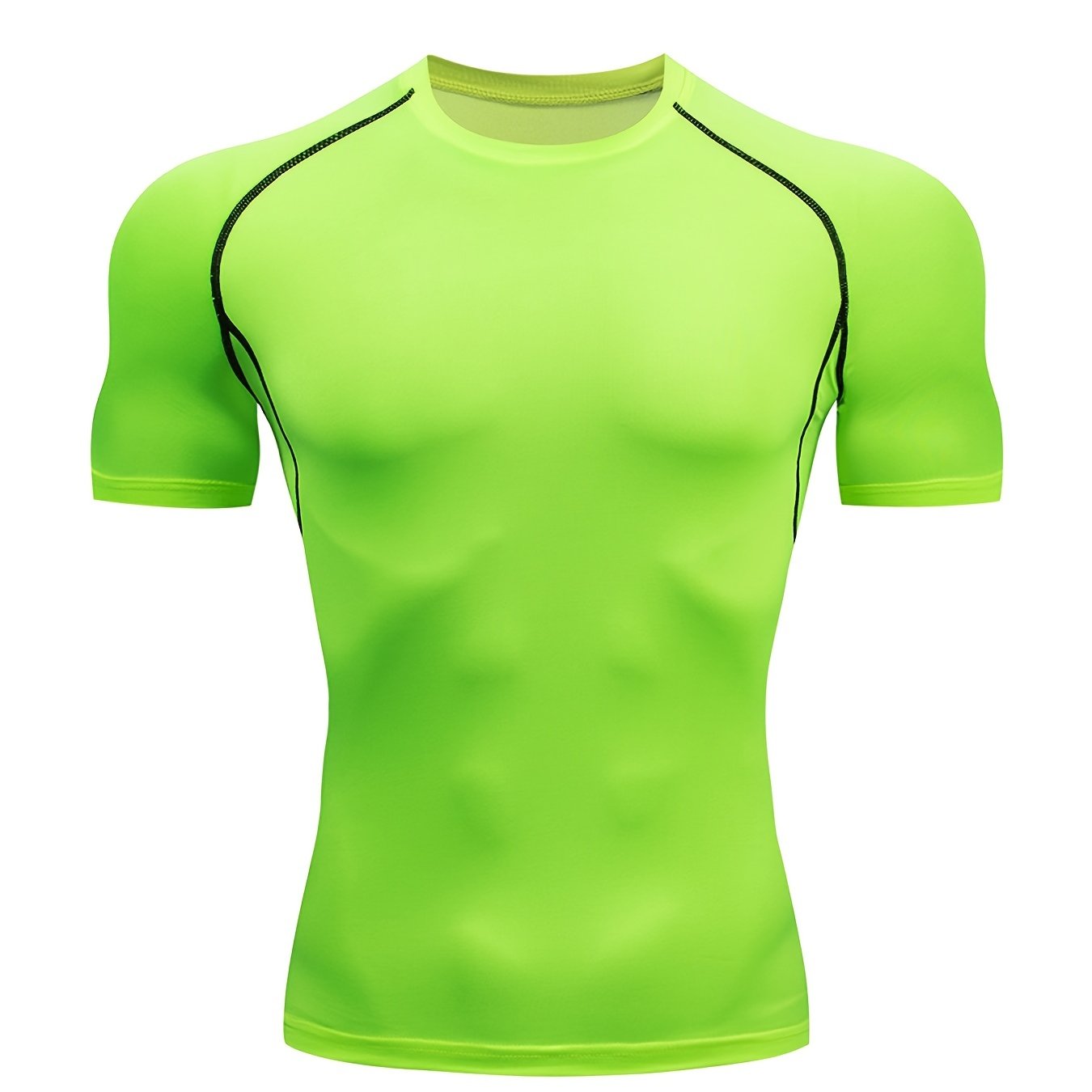 Quick-Drying Men's Base Layer Top for Outdoor Training - High Stretch & Breathable