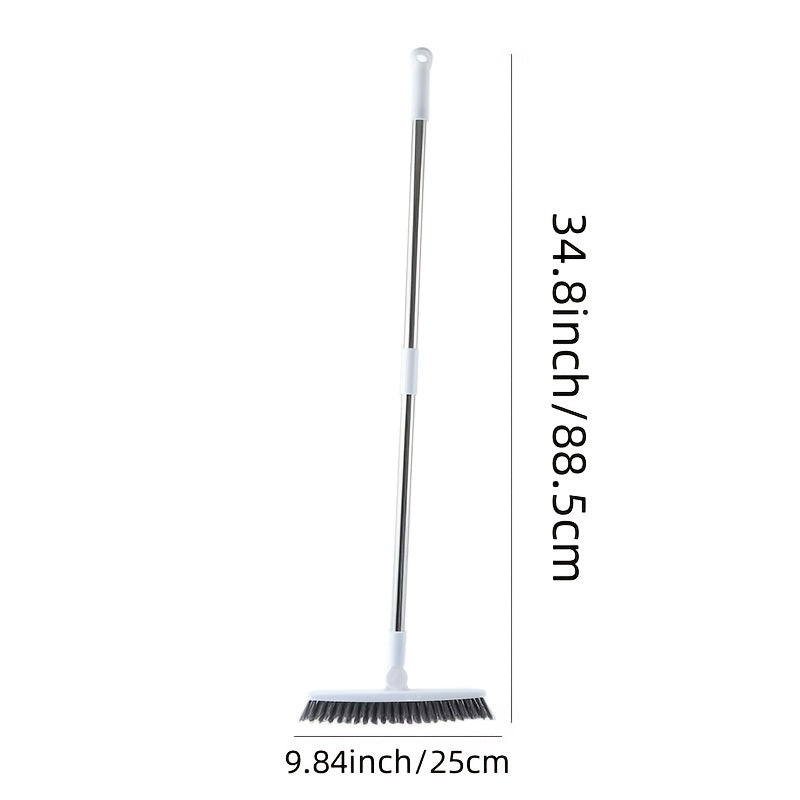 1pc, Bathroom Floor Brush, 88.5cm/34.8inch, Rotating Scrub Brush, Hard Bristle Scrub Brush, Long Handle Bathroom Tub And Tile Cleaning Brush, Floor Cleaning Brush, Without Dead Ends, Cleaning Supplies, Cleaning Tool, Back To