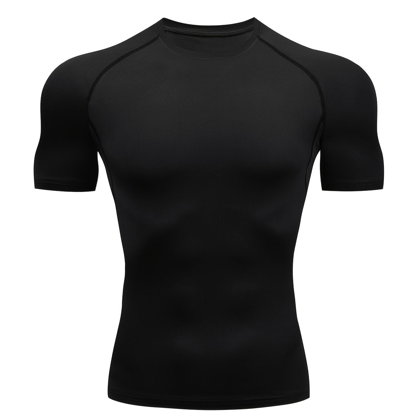 Quick-Drying Men's Base Layer Top for Outdoor Training - High Stretch & Breathable