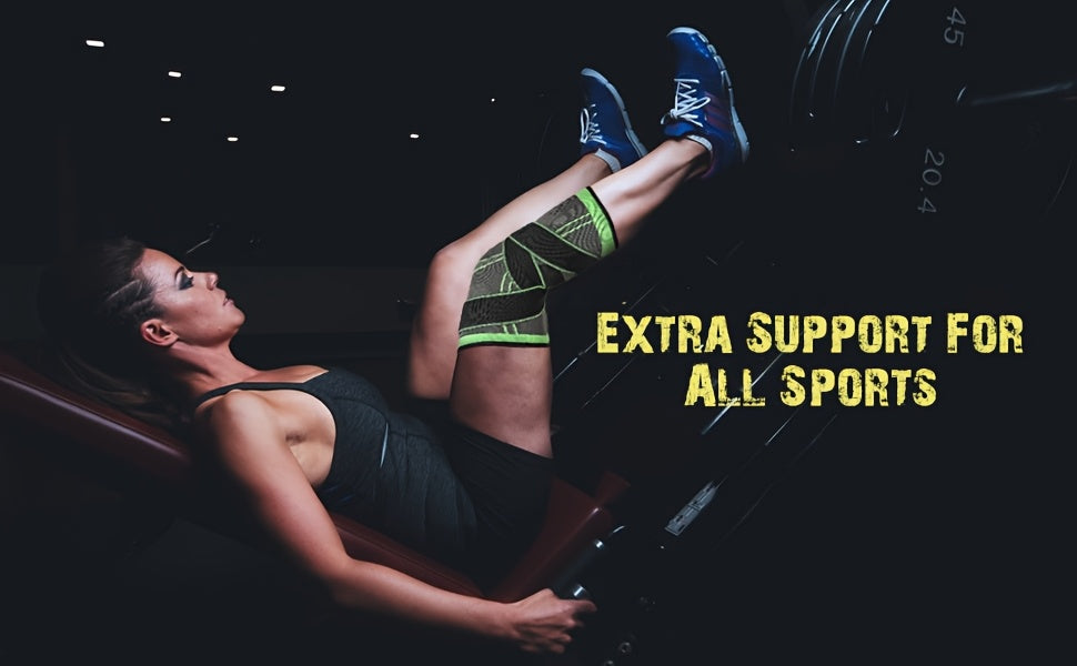 1pc Strap Knee Protector Sports Knee Support Adjustable Compression Breathable Joint Protection Sports Knee Protector Strap Compression Basketball Running, Knee Compression with Gel