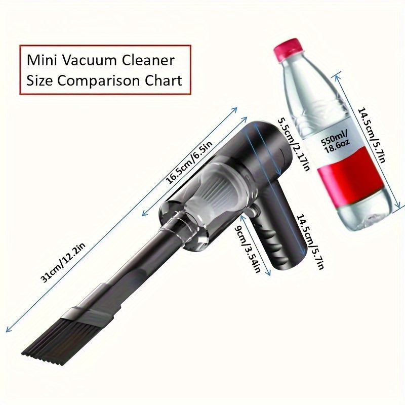 Portable Wireless Car Vacuum Cleaner, Cyclone Inhaled Rechargeable Handheld Vacuum for Home, Office, Car Cleaning