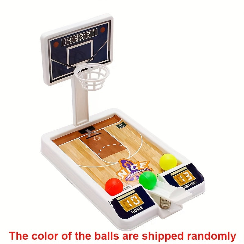 Mini Tabletop Shooting Device, Finger Catapult Basketball Machine, Parent-child Interactive Toy, Children's Birthday Gift, Kids Gift, Train Focus Ability, Simulated Basketball Court Decoration