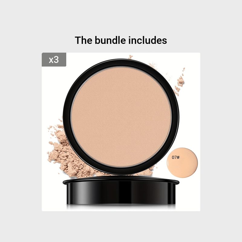 Breathable And Flawless Powder Foundation - Makeup-Fixing, Oil-Controlling, Moisturizing And Lightweight - Perfect For All Skin Types