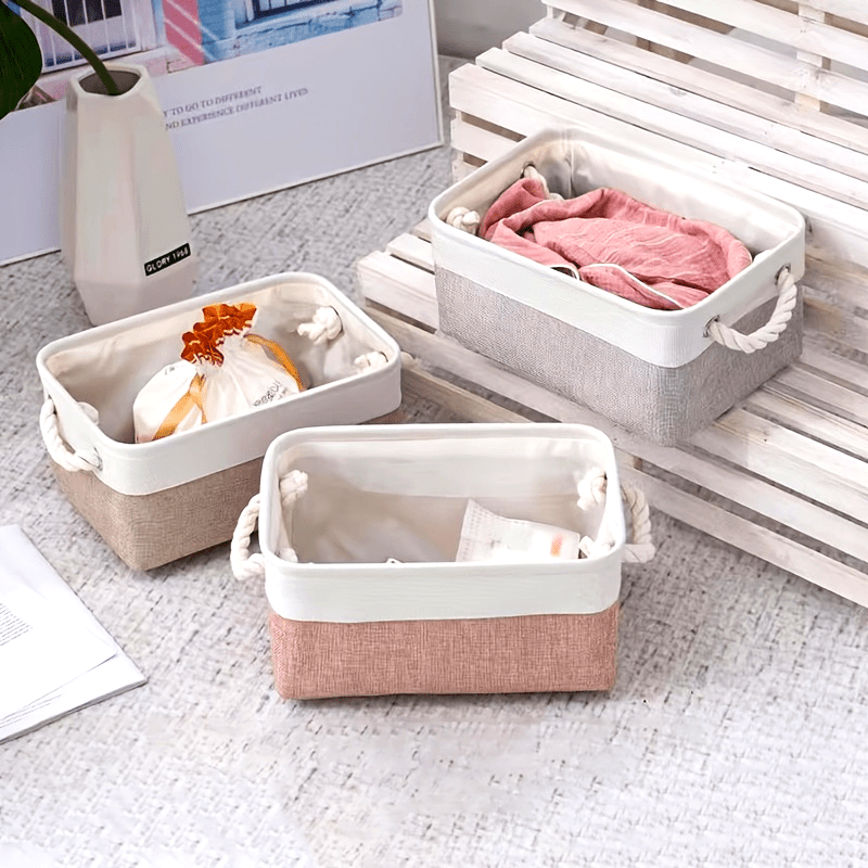 Organize Your Home With These Decorative Golden Storage Baskets - Perfect For Shelves, Closets, Bookshelves & More, Christmas Halloween Thanksgiving Gift