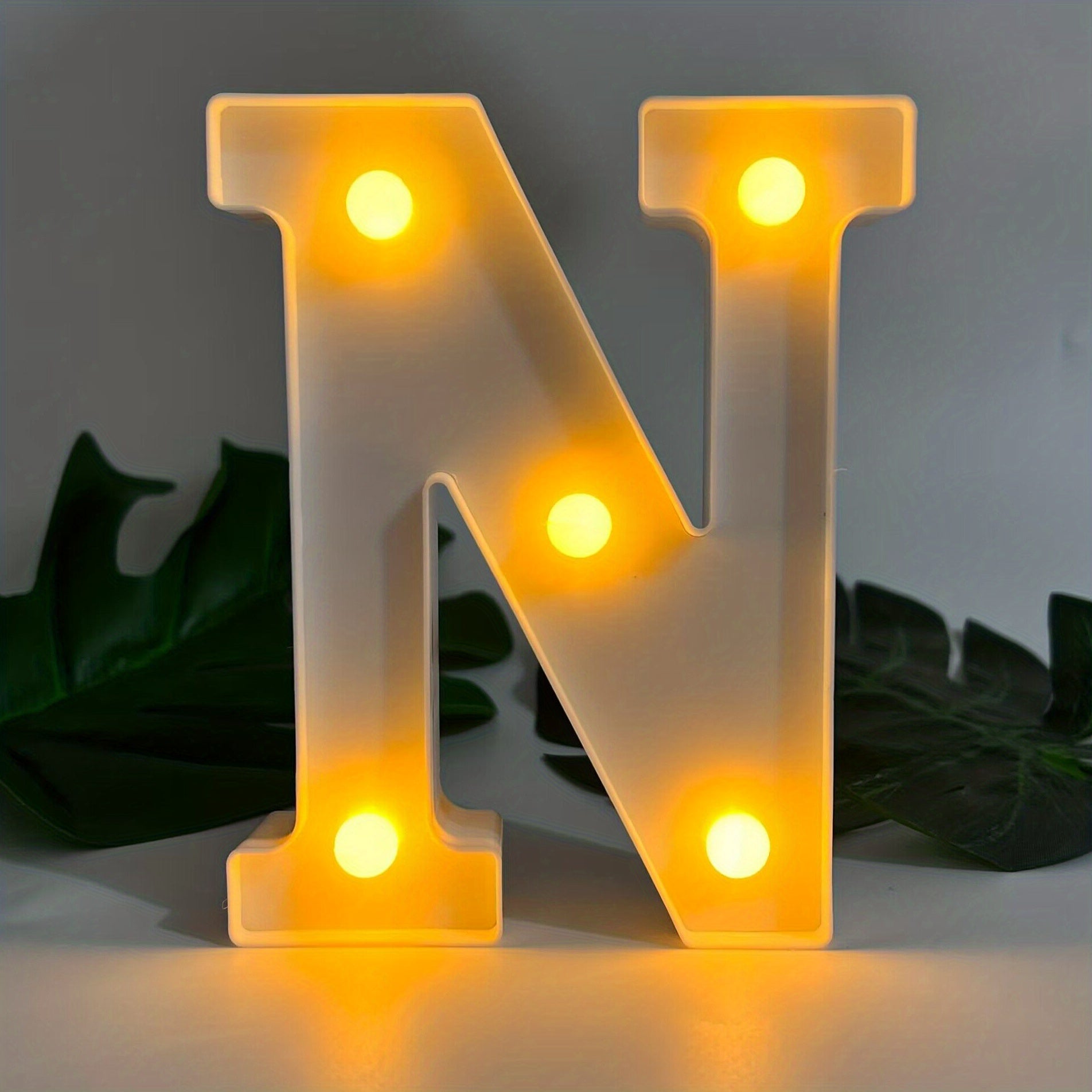 1pc Alphabet Letter LED Lights Luminous Number Lamp Decor, Battery Night Ligh, t For Home Wedding Birthday Christmas Party Decoration Letters Numbers Light, Home Decor
