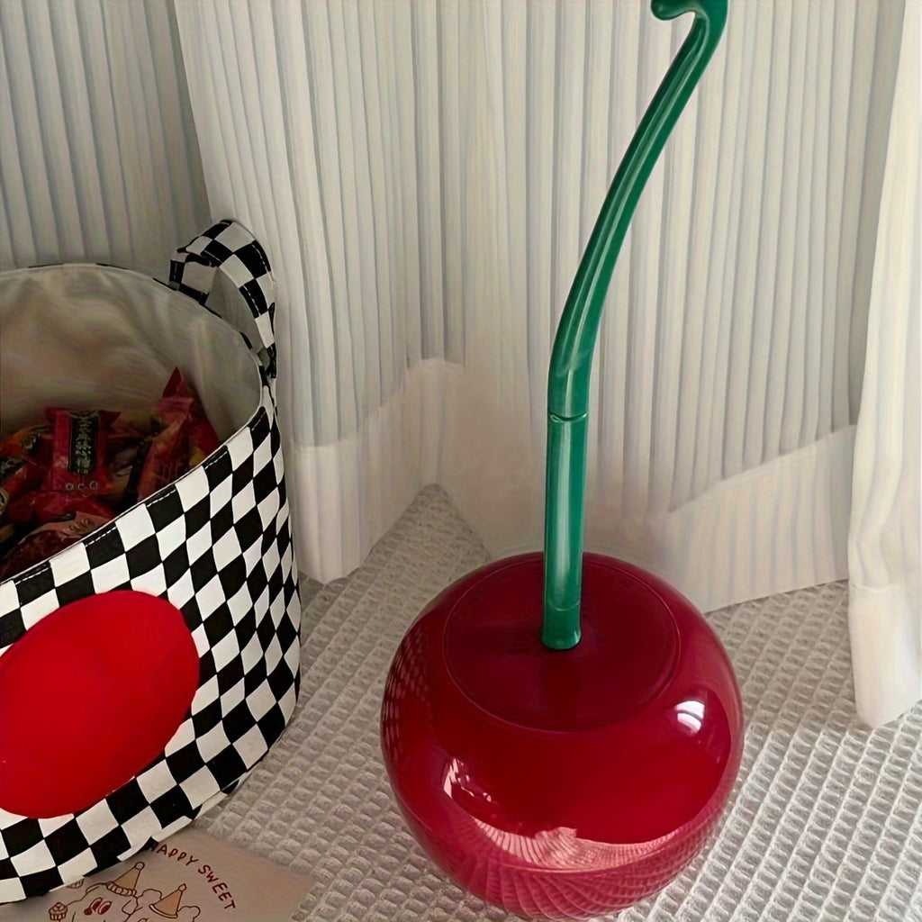 1 Set Novelty Cherry Toilet Brush, Creative Toilet Brush, Toilet Brushes And Holders