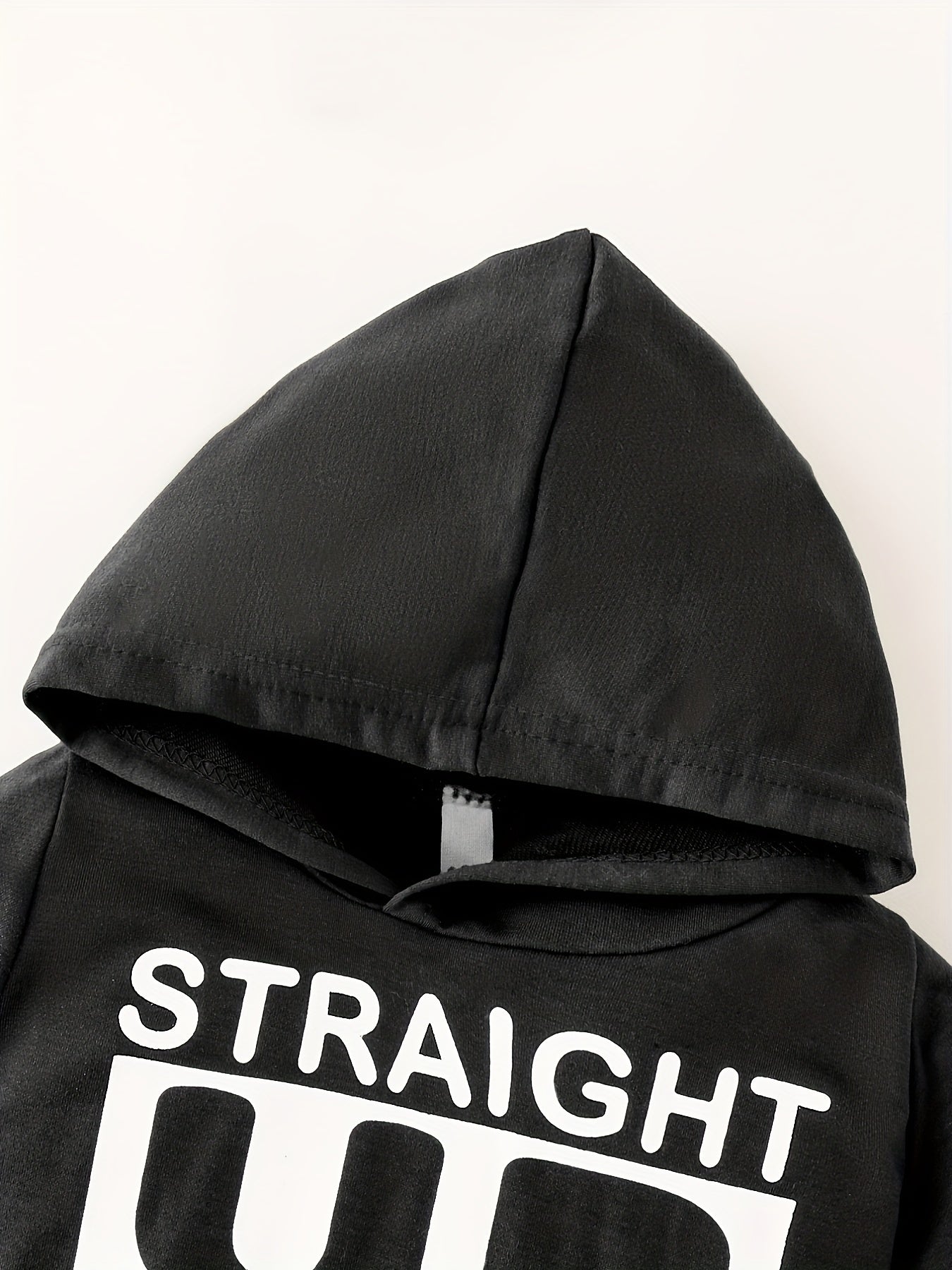 Boy's Casual Hoodie With Slogan + Camo Pants For Autumn & Winter Daily And Outdoor Wear