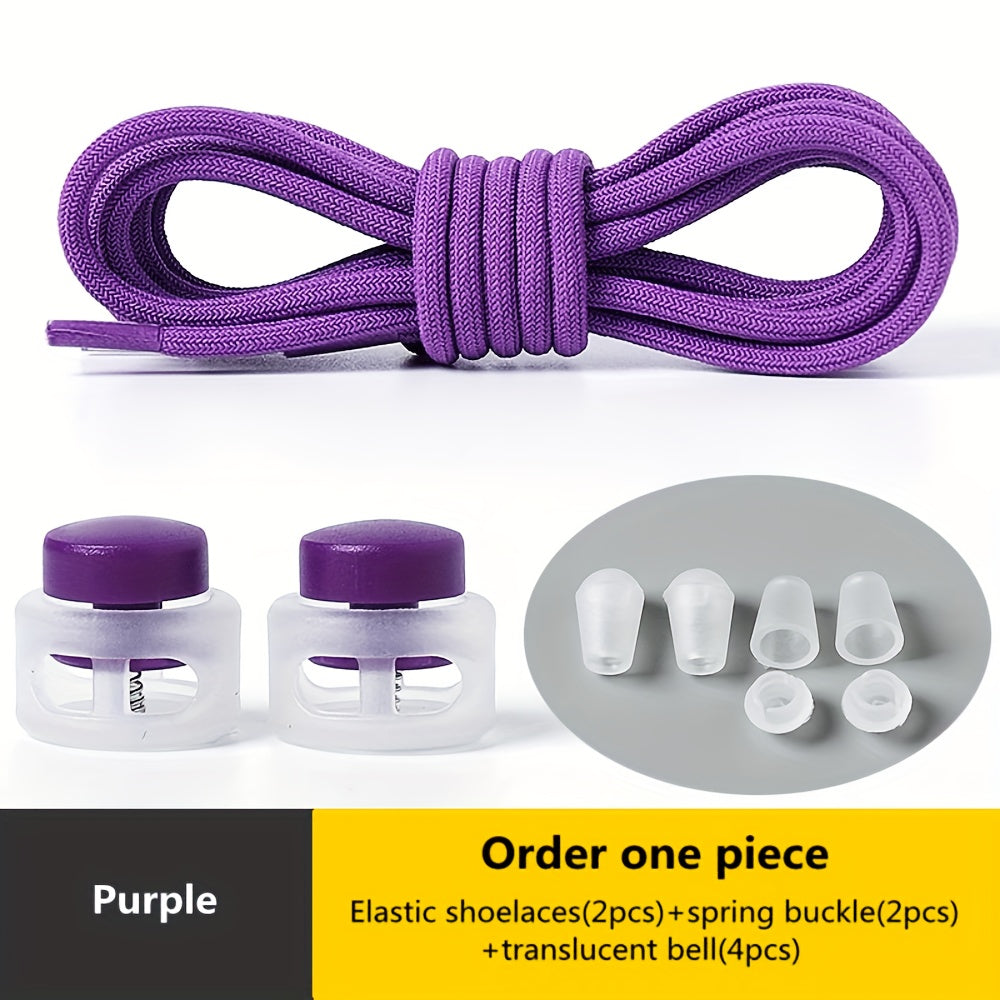 [Elastic Spandex Shoelaces] 1 Pair of Elastic Spandex Shoelaces - Universal Adult 100cm Length, Lazy Tie-Free Suitable for Sneakers