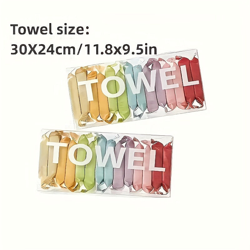 7/14pcs Portable Compressed Disposable Towels, Thickened Compressed Disposable Facial Tissues, Perfect For Travel And Home Use