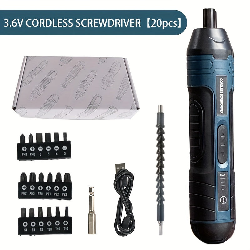 3.6V lithium cordless screwdriver Cordless Electric Screwdriver Set Power Screwdriver 4 torque setting