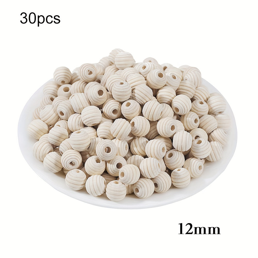 Multi-size Wooden Beads DIY Jewelry Making Hand Craft Fine Jewelry Wooden Jewelry