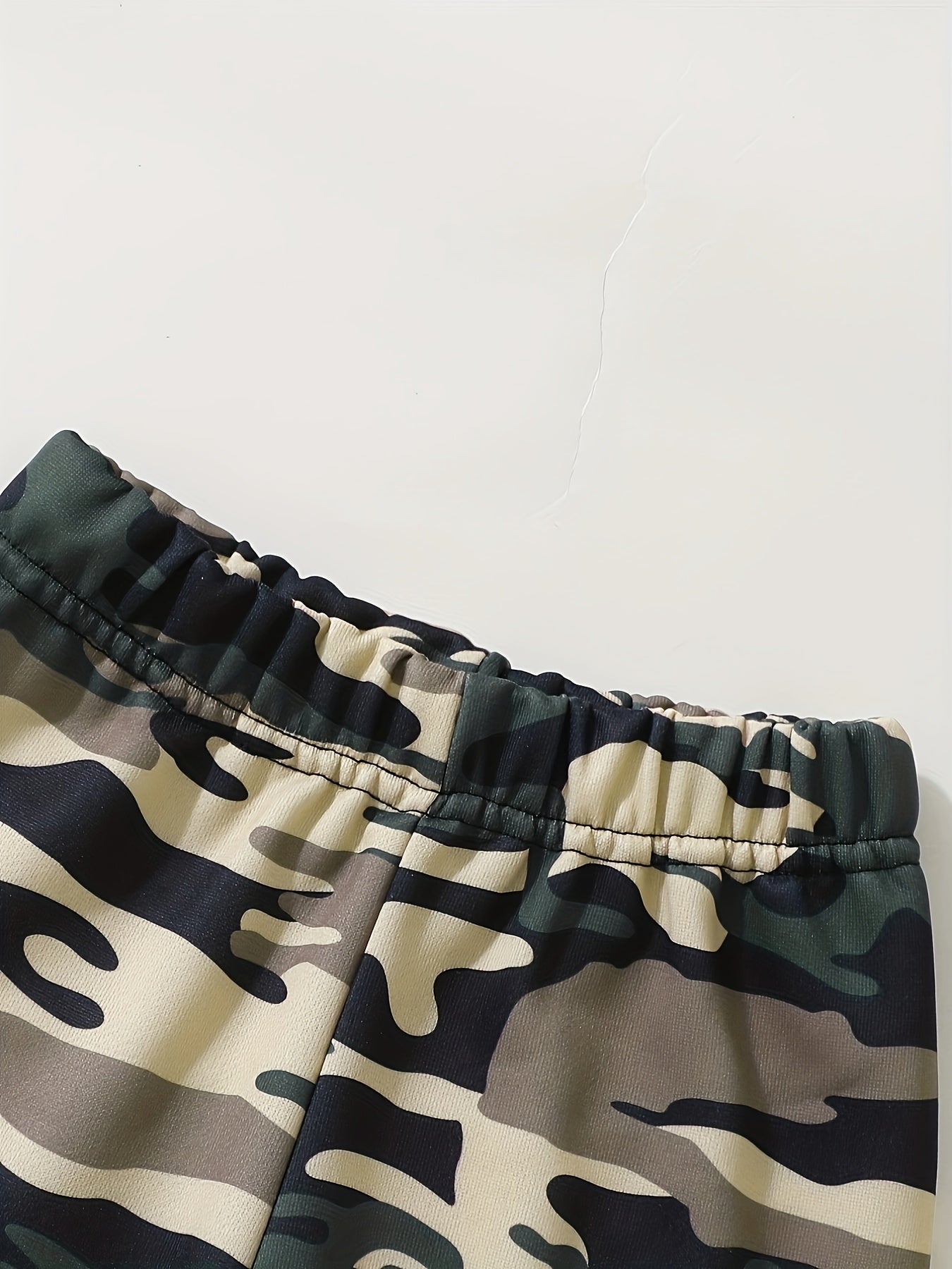 Boy's Casual Hoodie With Slogan + Camo Pants For Autumn & Winter Daily And Outdoor Wear