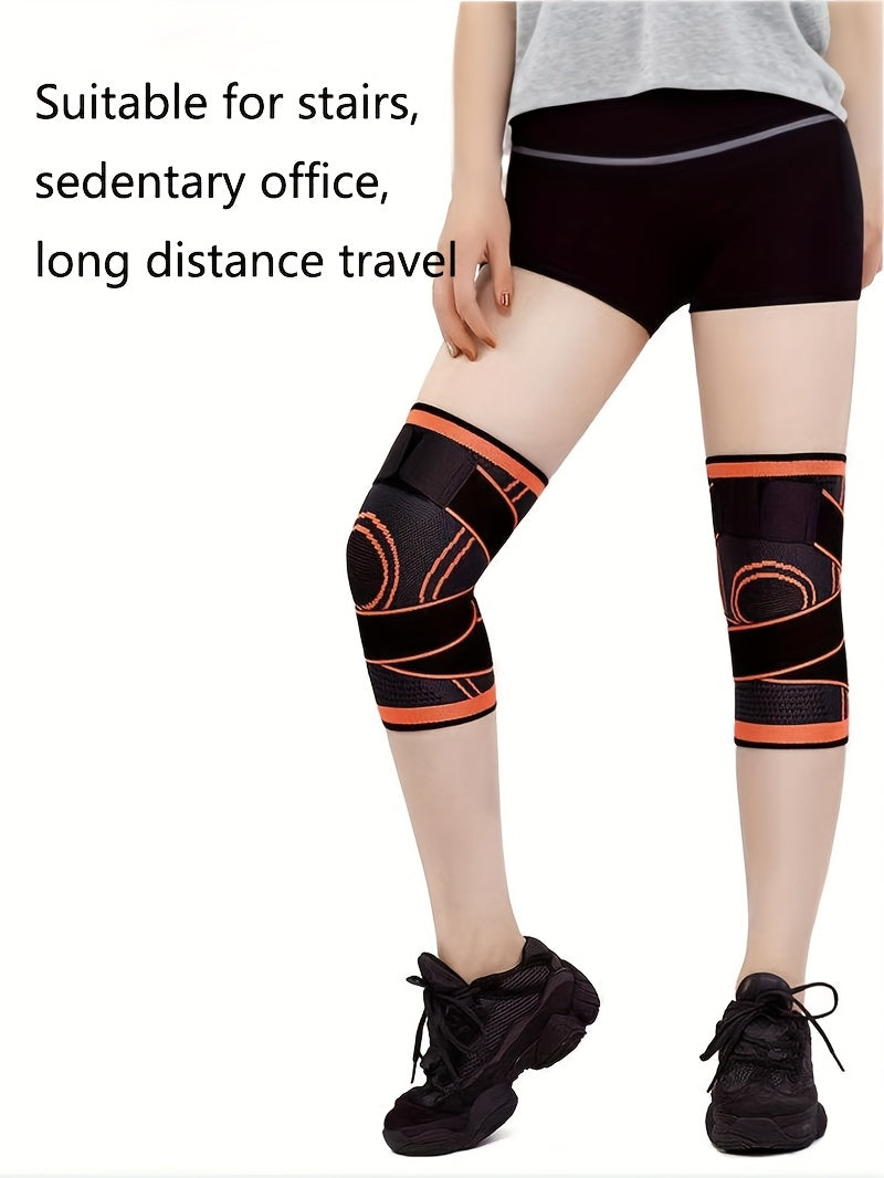 1pc Strap Knee Protector Sports Knee Support Adjustable Compression Breathable Joint Protection Sports Knee Protector Strap Compression Basketball Running, Knee Compression with Gel