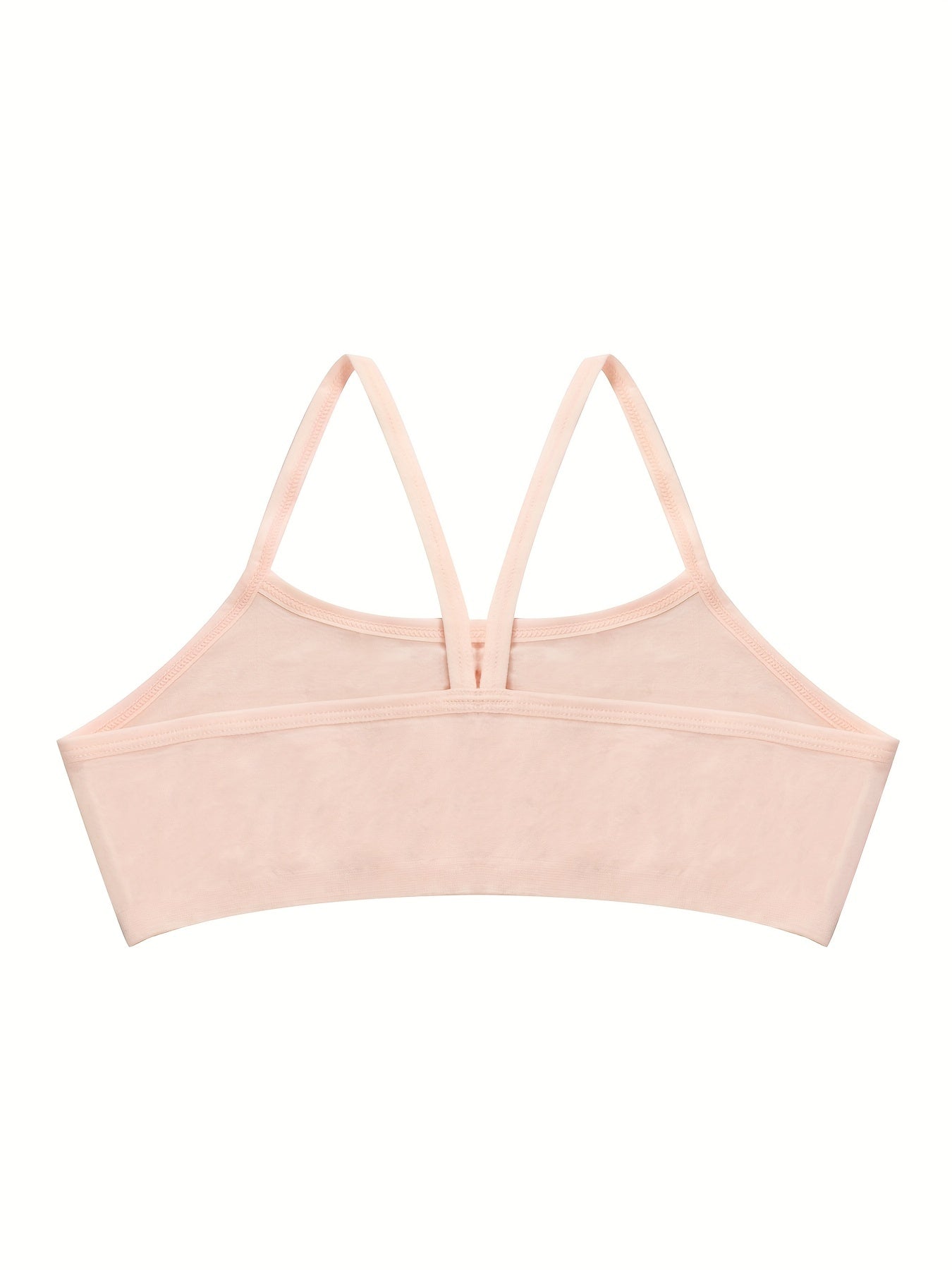 Holiday Style 4pcs Girls Training Bras Stretchy Sports Bralette Sleeveless Crops Tank Tops Underwears For 6-14 Years Old Kids