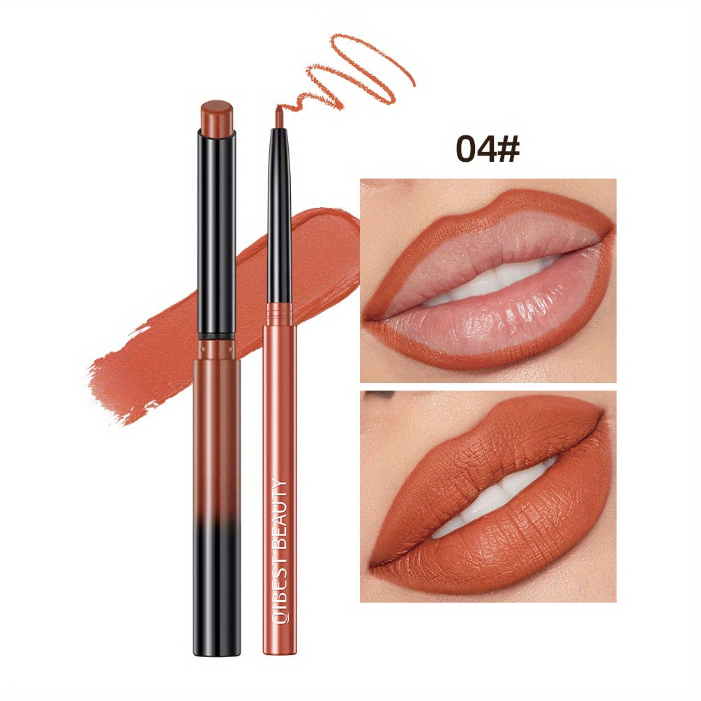 Matte Lip Liner Pencil Lipstick Set, Colorfast Smudge Proof Long Lasting Waterproof Nude Color Lip Liner, Any Skin Type Applicable Multifunctional Travel Size Portable Stage Makeup, Ideal Gift For Mother's Day Makeup Set Cont