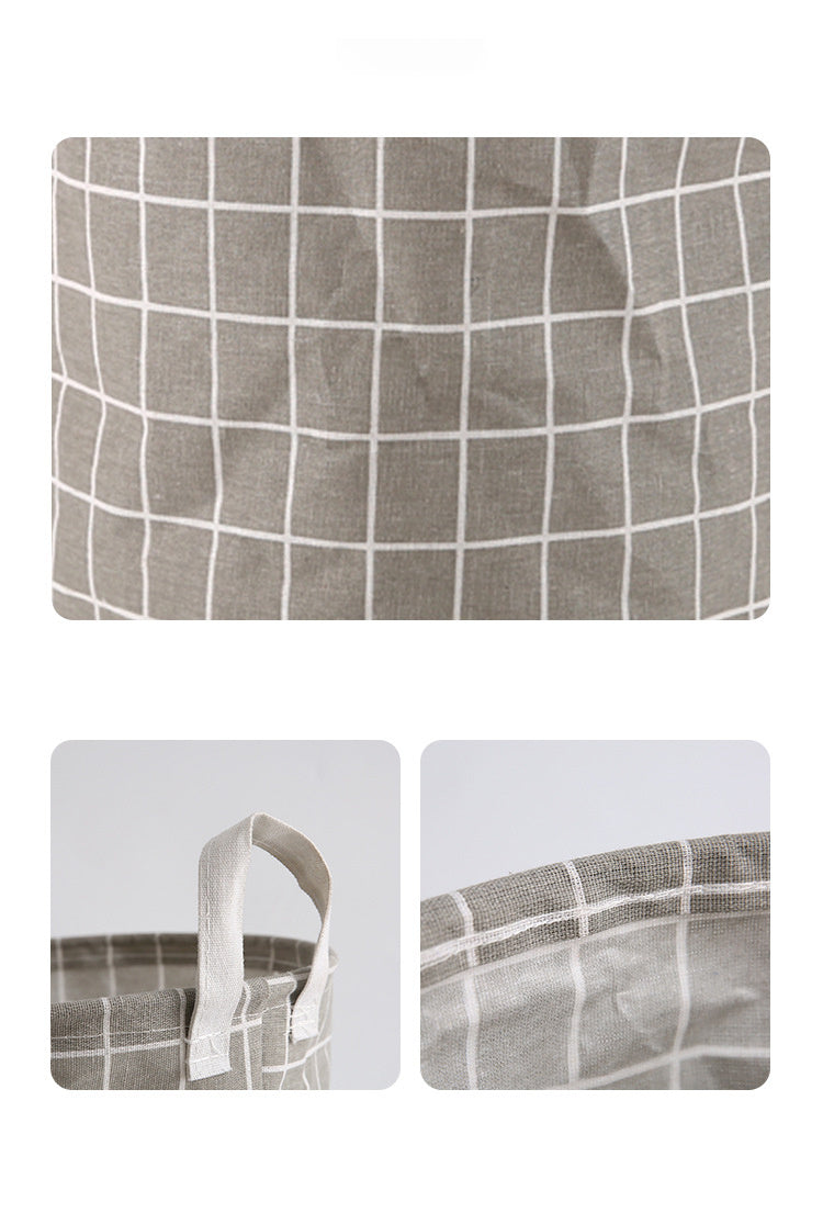 1pc Round Dirty Clothes Basket, Laundry Basket, Portable Dirty Clothes Hamper, laundry hhamper, storage bucket