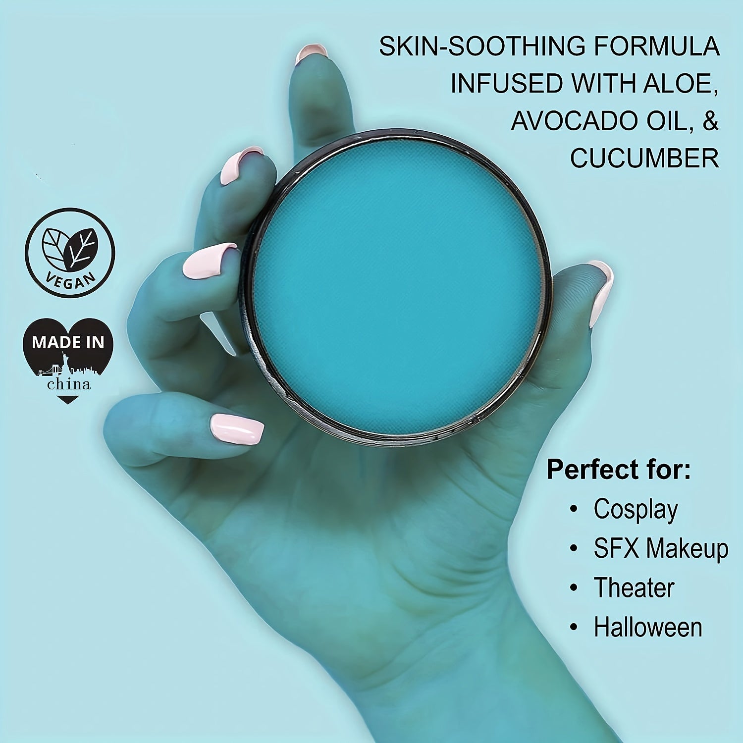 Perfect For Stage & Screen Performances, Face & Body Paint, Special Effects, Beauty, Cosplay & Halloween Makeup Water Activated Face Paint & Body Paint