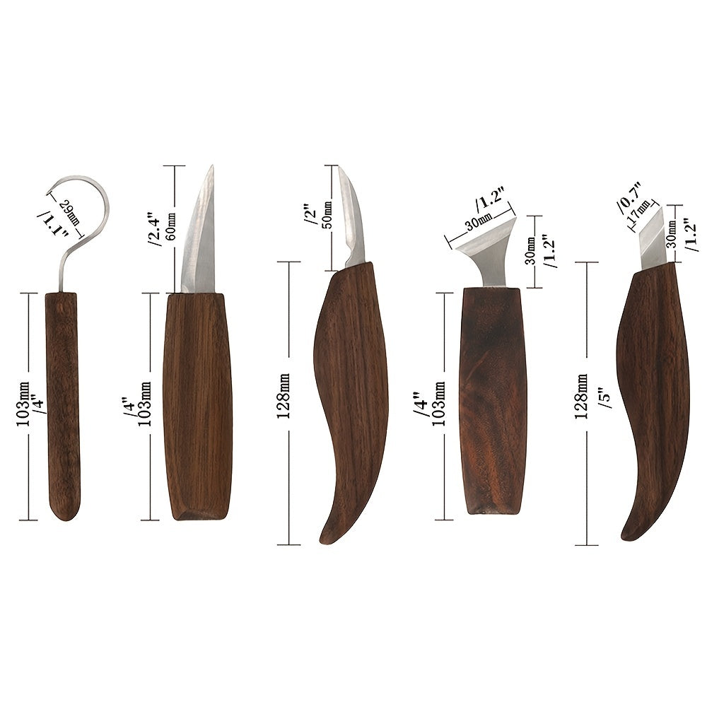 Chisel Carving Knife Woodcut DIY Hand Wood Carving Tools Woodcarving Cutter Knives Peeling Woodworking Spoon Hand Tools Worker