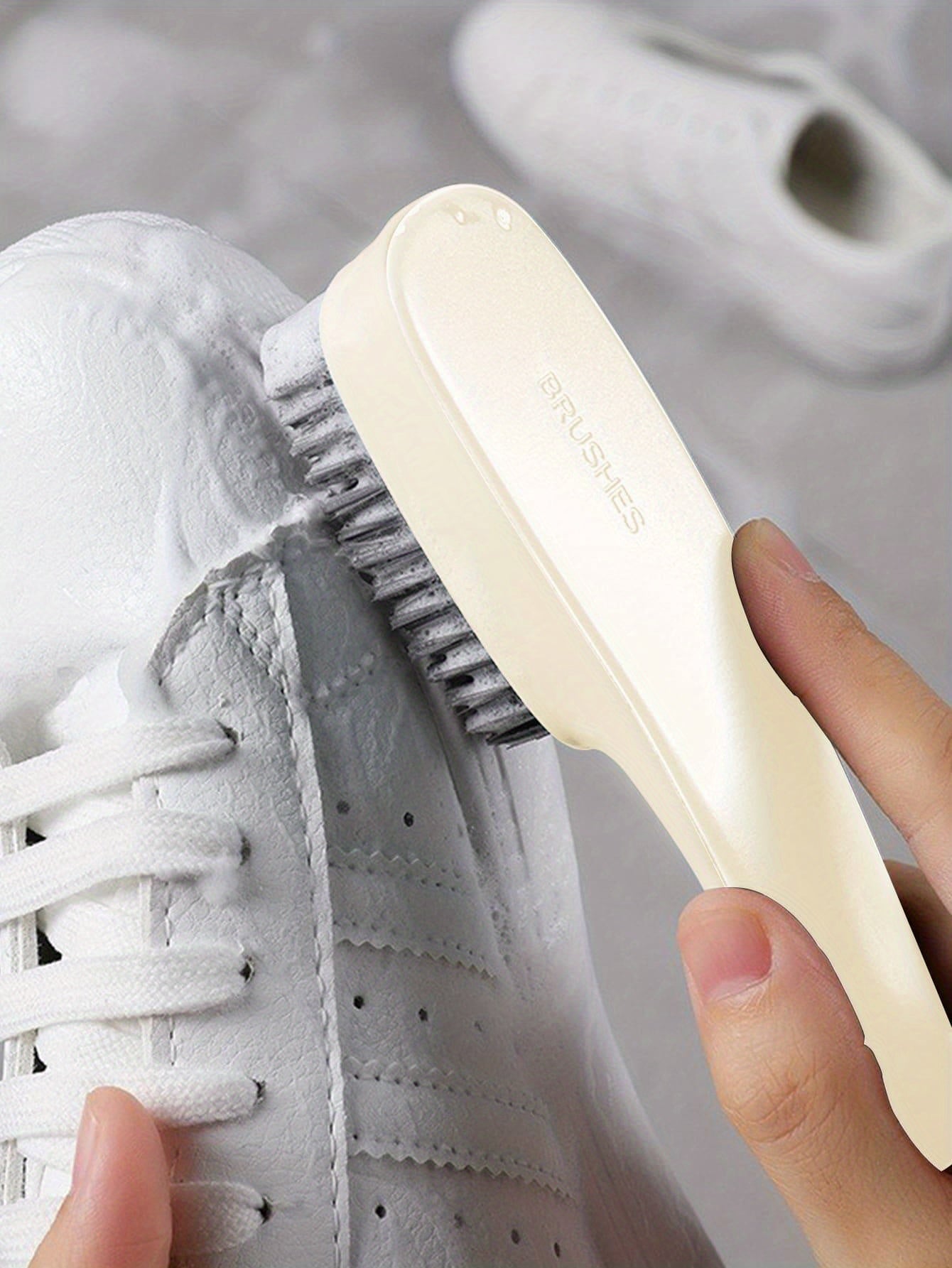 1PC Simple Shoe Cleaning Brush, Plastic Clothes Scrubbing Brush, Household Cleaning Tools
