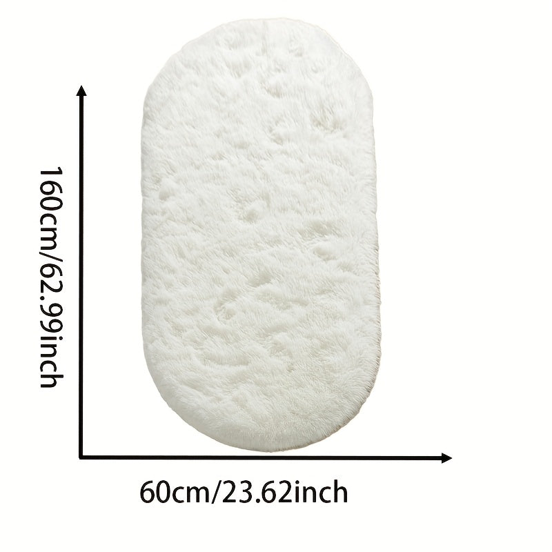 Oval bedroom bedside, bed end mat, living room coffee table mat