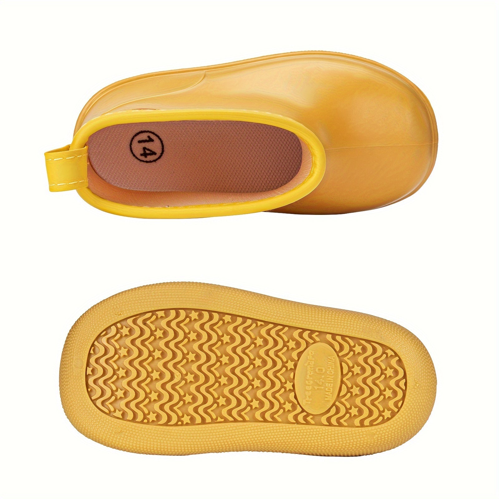 Toddler Baby Boys Rain Boots, Non-slip Soft Bottom Lightweight Shoes For Rainy Day