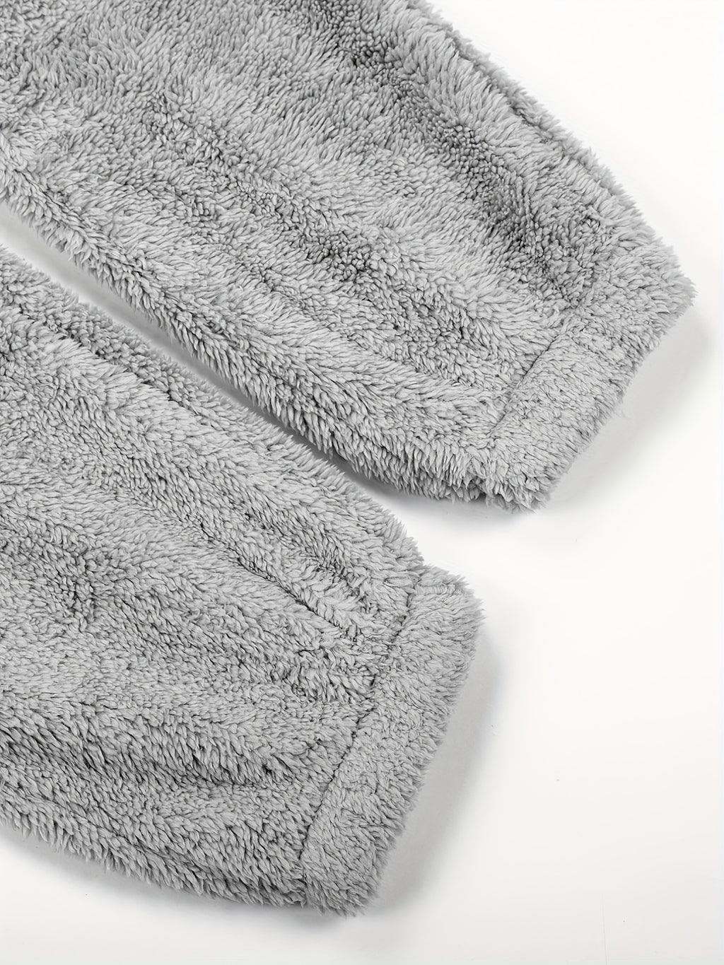 Fuzzy Hooded Pajama Jumpsuit For Music Festival, Comfy & Cute Long Sleeve Zipper Pajamas, Women's Lingerie & Sleepwear