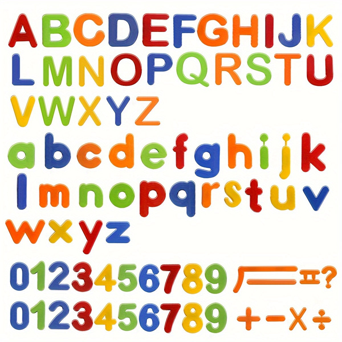 Plastic Alphabet Magnets for Children, Featuring Magnetic Letters And Numbers for Educational Purposes. Ideal for Spelling And Counting, These 80pcs Sets Include Both Uppercase And Lowercase Letters, Making Them Perfect Learn