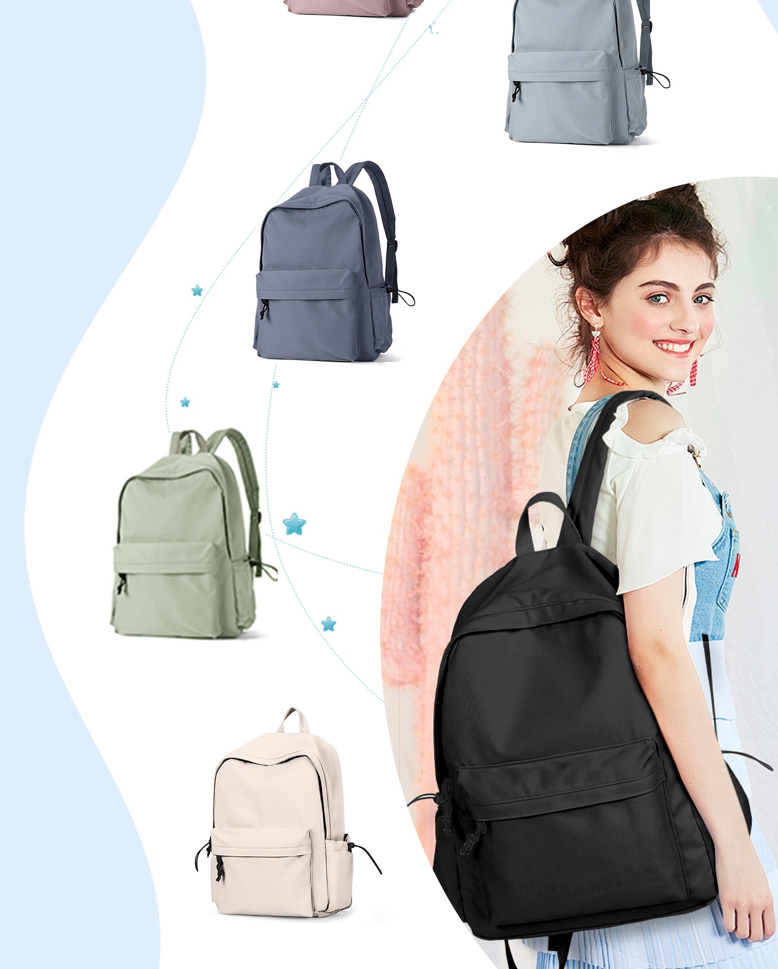 Lightweight Casual Laptop Backpack For For Men And Women, School Book Bag For College