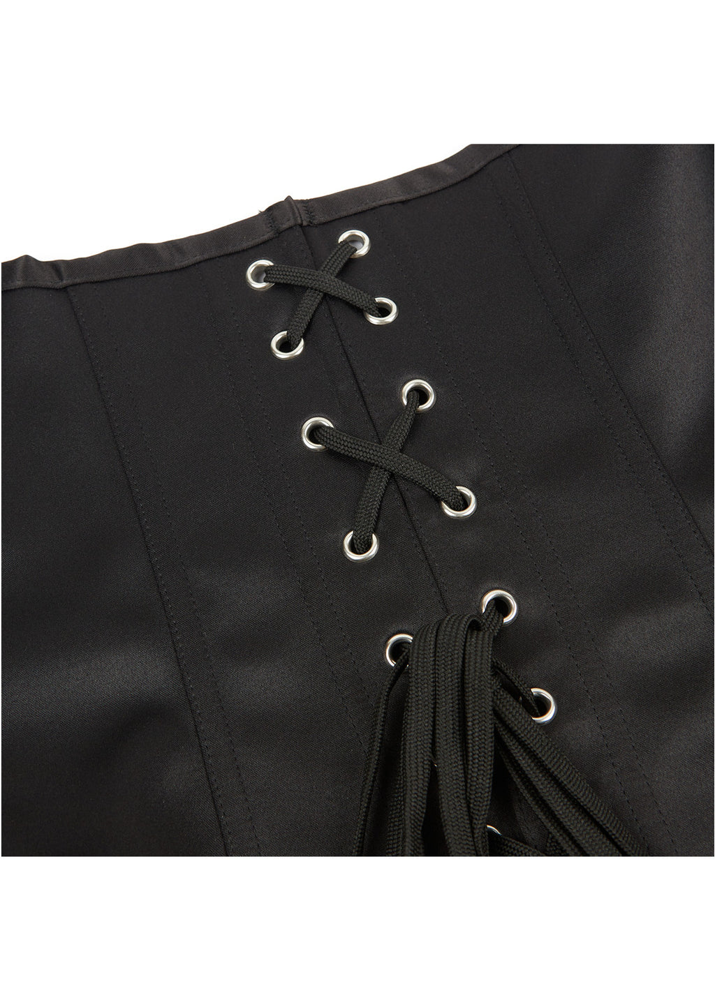 Corset Tops Womens Satin Renaissance Lace Up Boned Bustier Floral Push Up Bodycon Shaperwear