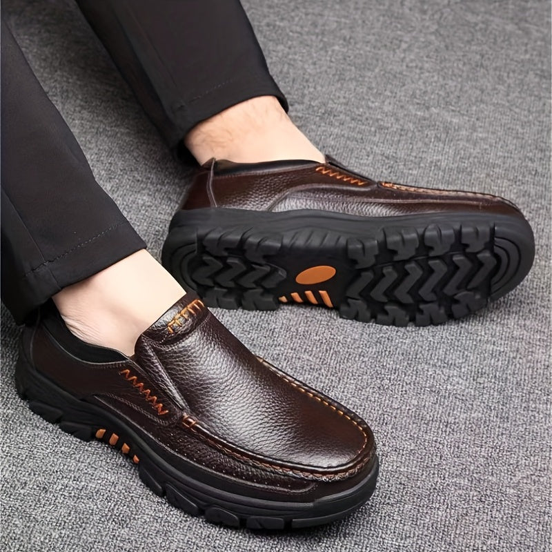 Men's Dress Shoes Durable Non-slip Oxford Shoes Formal Shoes For Wedding Business Party, Middle aged men's footwear