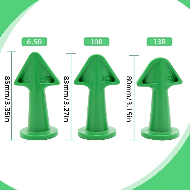 3pcs Silicone Caulk Nozzle Applicator Tools - Durable Plastic, Easy-Grip Handle for Floor Cleaning & Tile Joint Dirt Spatula, Ideal for Epoxy Sealant Application, Perfect Christmas & New Year Gift, Caulk Removal Tool