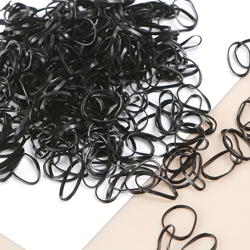 100 Pcs Small Rubber Bands Set Simple High Elastic Hair Rings Cute Mini Hair Scrunchies