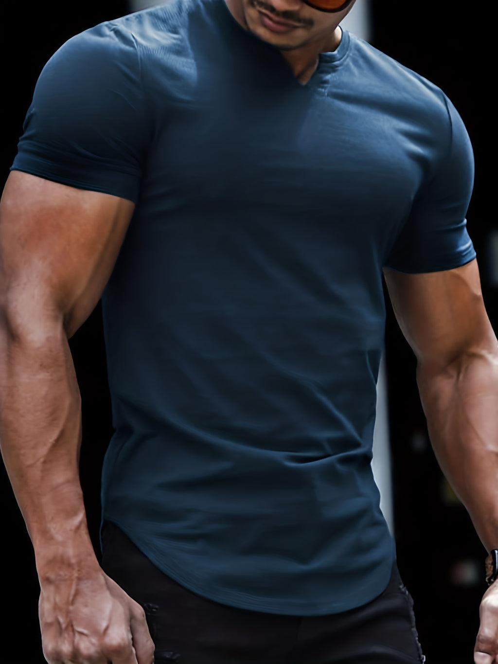 Summer-Ready Stylish Men’s V-Neck T-shirt - Comfortable, Breathable Fabric, Easy-Care & Durable