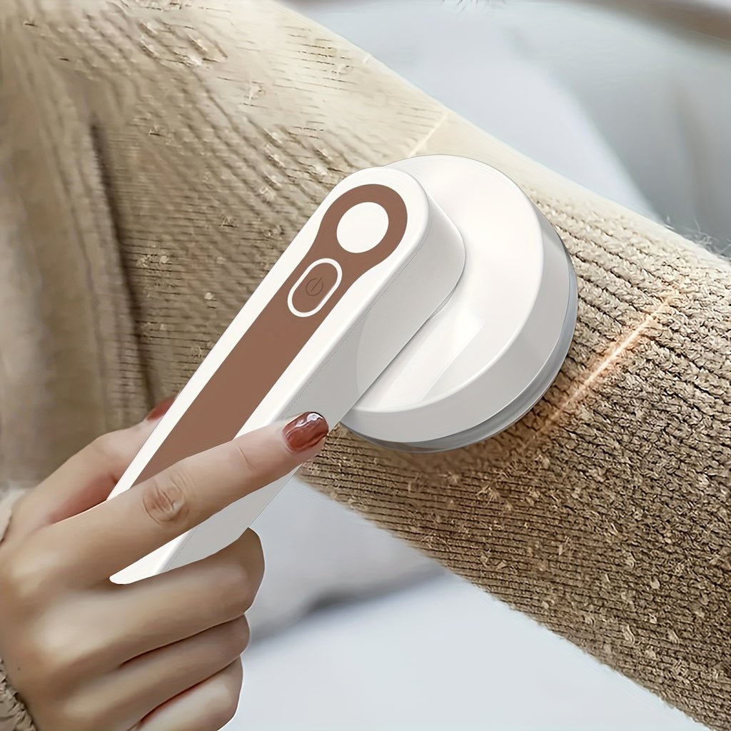 Portable Rechargeable Lint Eraser with Cleaning Brush, Effective Fabric Scraper for Furniture and Carpets, Removes Lint Balls, USB Rechargeable Electric Lint Eraser, Portable Clothing Shaver for Sweaters, Blankets, Carpets an