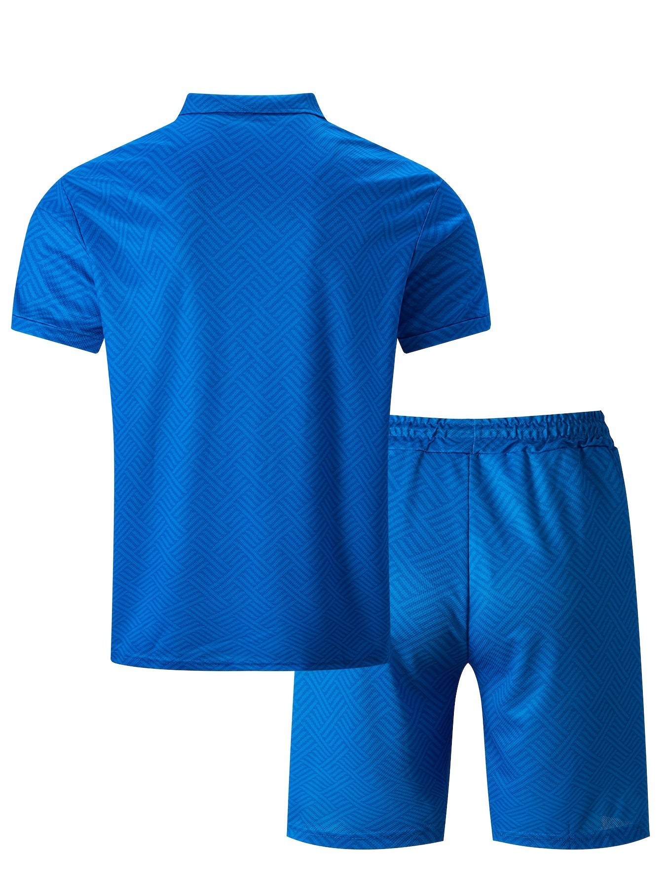 Men's T-shirt short sleeve + shorts casual sports suit blue