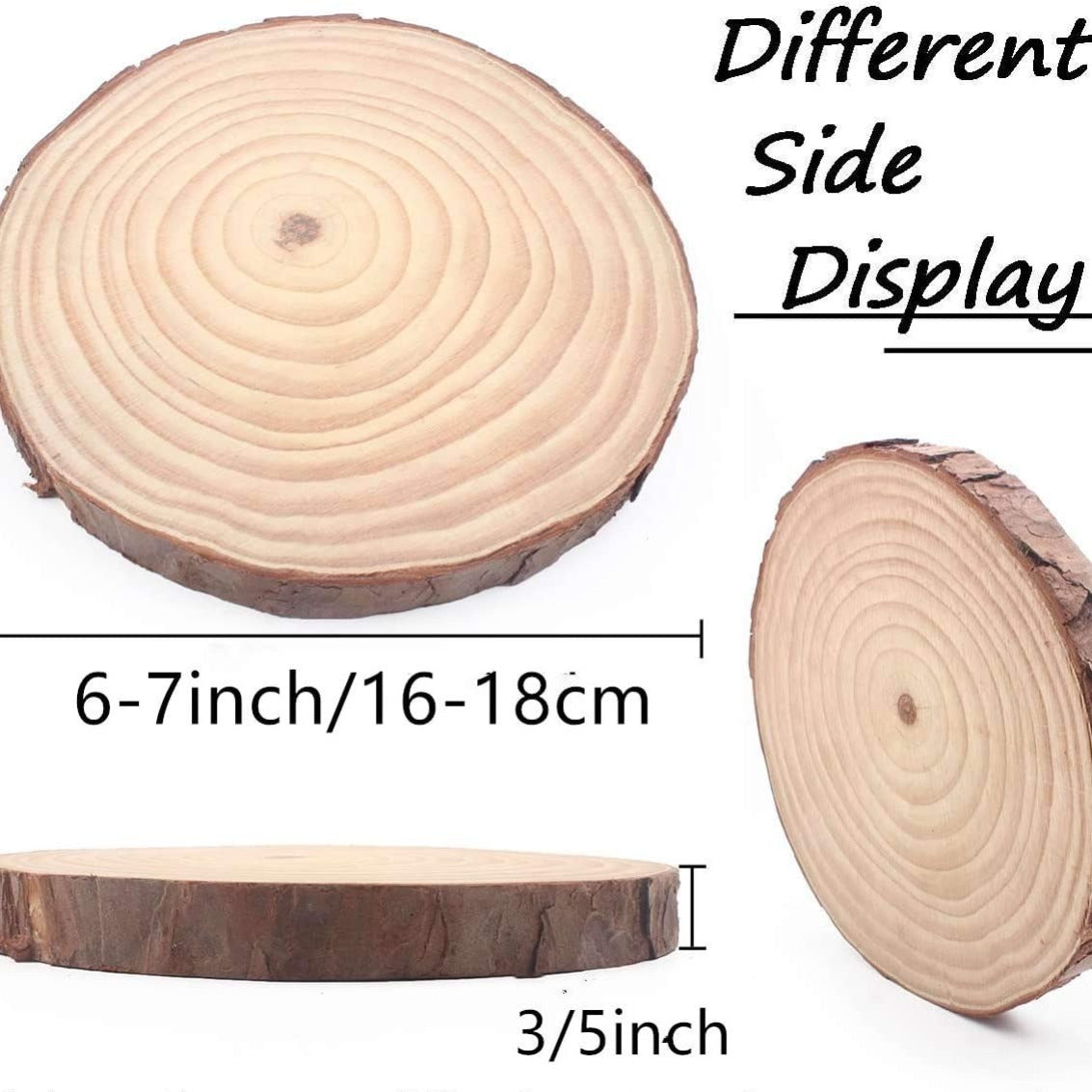 Wood Slabs Solid Big Wood Slices For Weddings, Table Centerpieces, DIY Projects Or Decoration