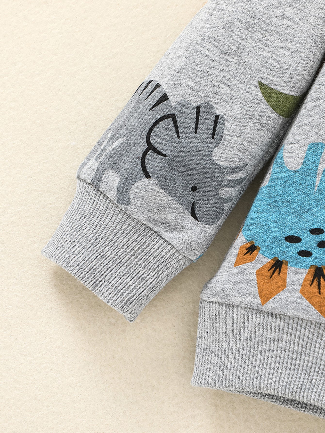 Boys Dinosaur Print Pullover Hoodie + Pants Outdoor Set Outfit Baby outdoor clothes