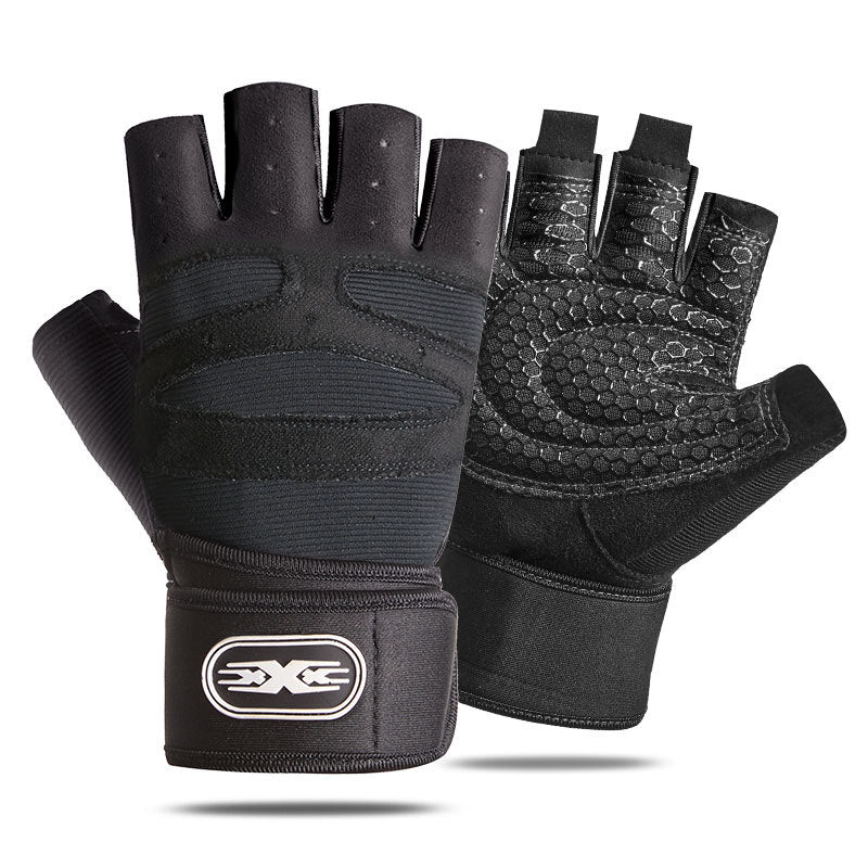 Stay Protected & Comfortable: Half-Finger Fitness Gloves for Men & Women - Breathable Sunshade Sports Gloves for Outdoor Activities!