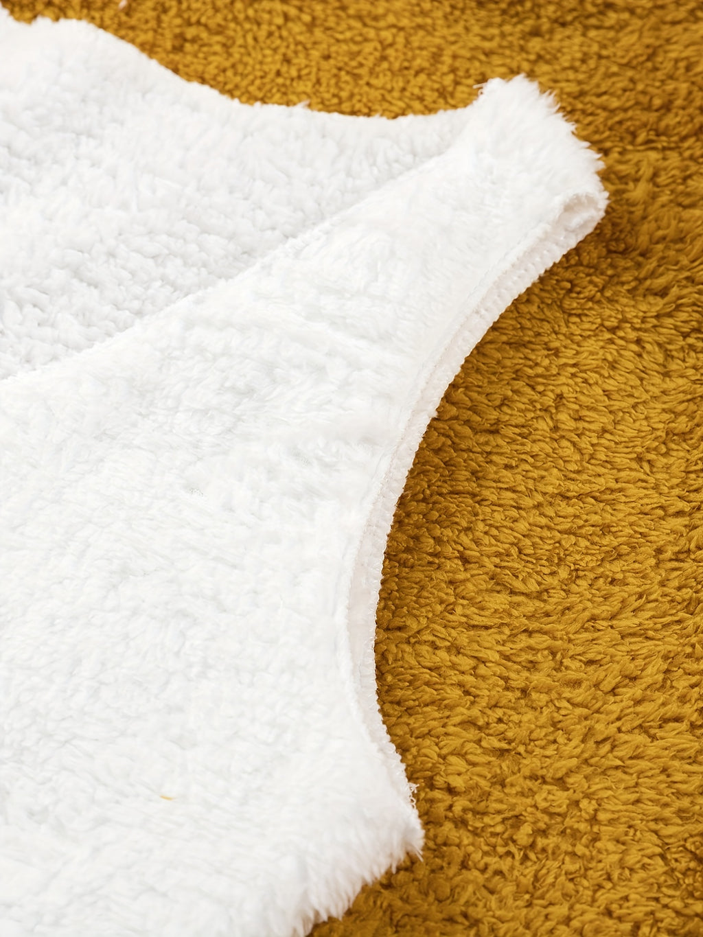 Warm Fuzzy Pajama Set, Long Sleeve Hooded Robe & Tank Top & Drawstring Shorts, Women's Sleepwear & Loungewear