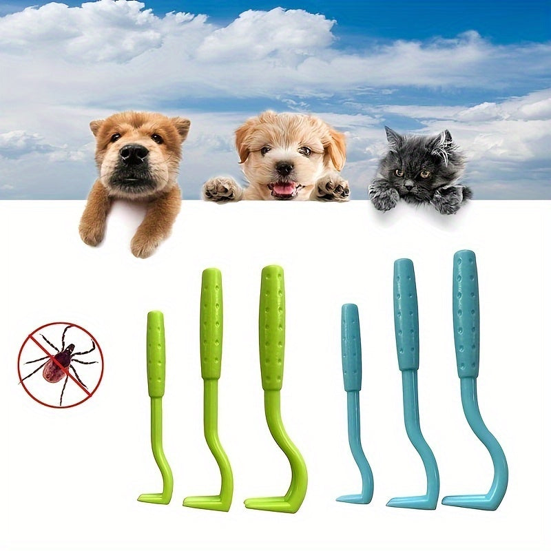 Pain-Free Tick Removal Tool For Dogs And Cats - Plastic Tick Puller And Grabber For Entire Head And Body