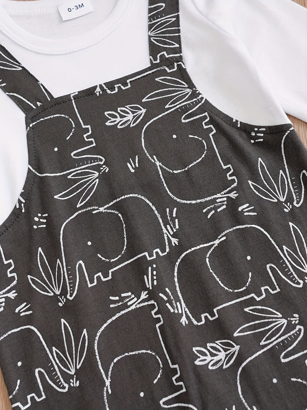 yierying Baby Boys' Long Sleeve Jumpsuit Romper - Mint Green & White Two-in-One Outfit, Soft Everyday diaper-changing onesie for Newborns & Infants, Easy Hand Wash Care, Perfect for Outdoor