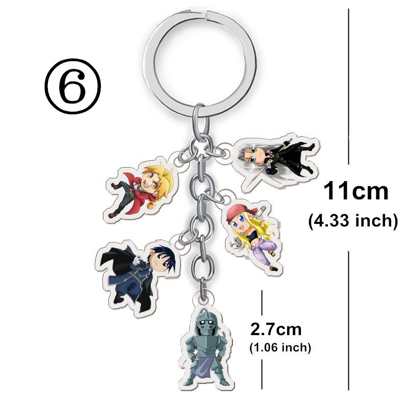 Double the Fun: Anime Figure Acrylic Keychains!