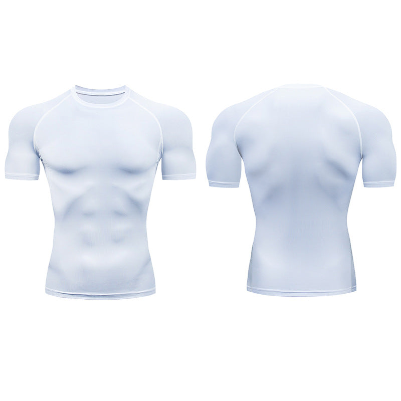 Quick-Drying Men's Base Layer Top for Outdoor Training - High Stretch & Breathable