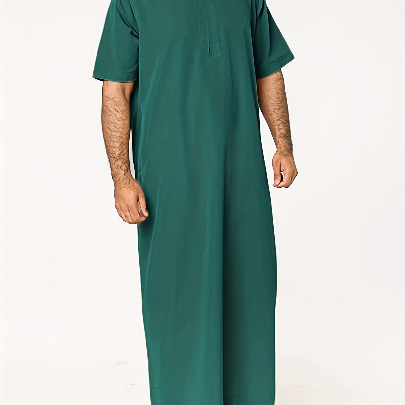 Plus Size Men's Solid Color Robe for Cultural Activities In Arabic, INCERUN